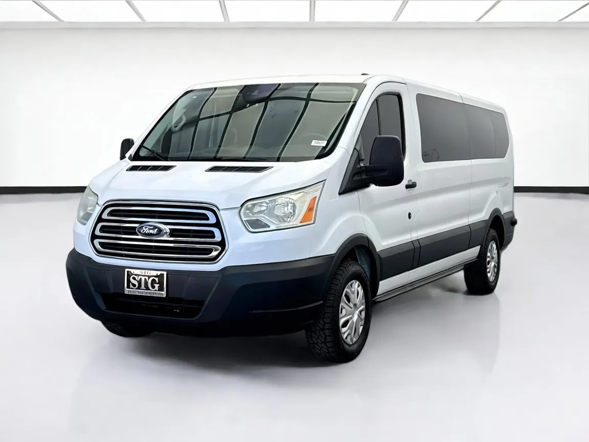 White 2016 Ford Transit Wagon XLT for sale in Bellflower, CA