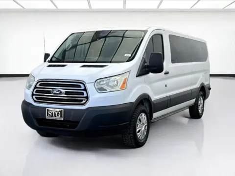 White 2016 Ford Transit Wagon XLT for sale in Bellflower, CA