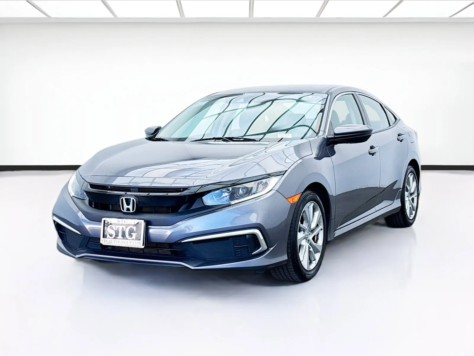 Silver 2019 Honda Civic Sedan LX for sale in Bellflower, CA