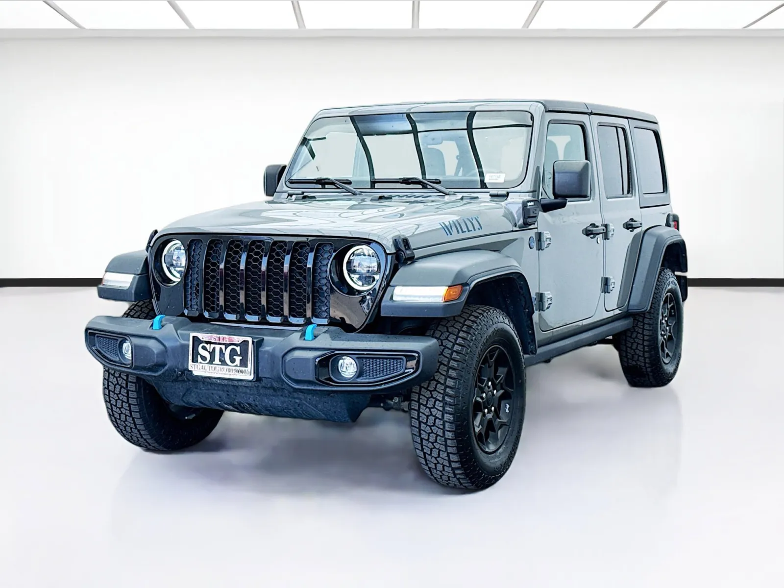 Gray 2023 Jeep Wrangler 4xe Willys 4xe for sale in Bellflower, CA
