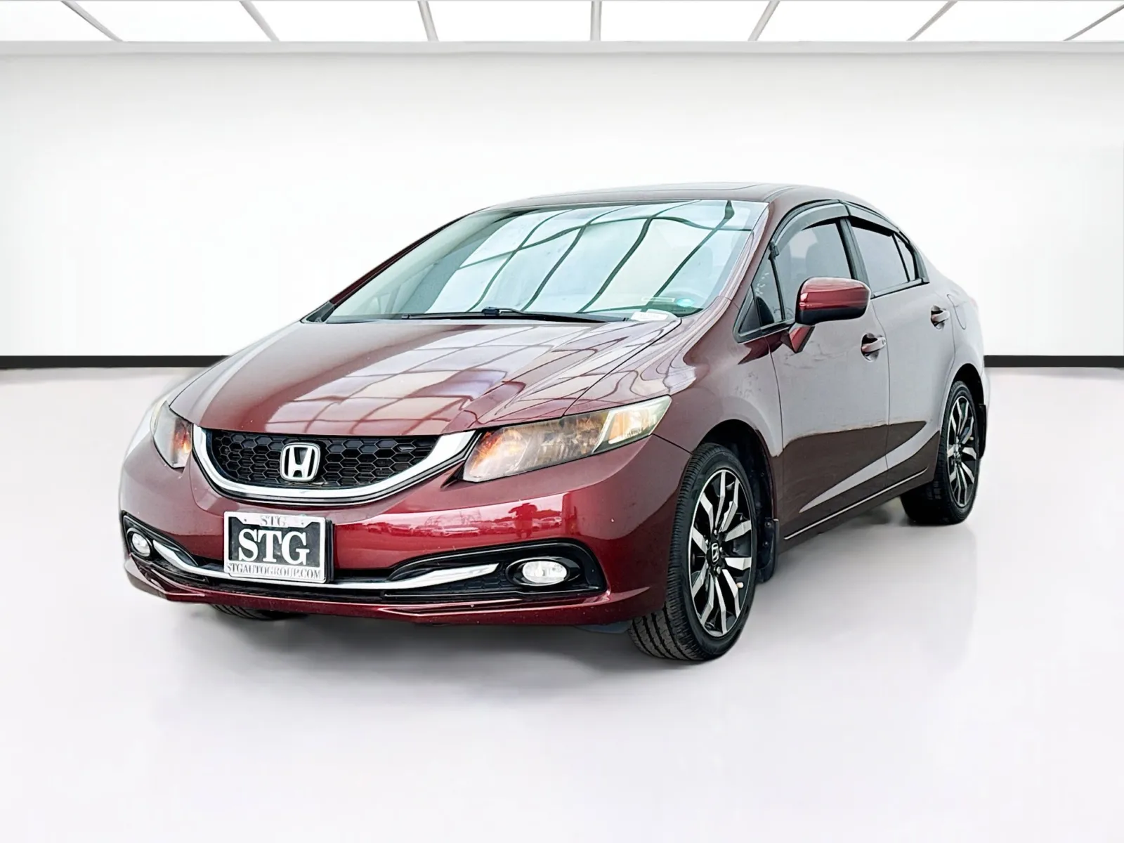 Red 2014 Honda Civic Sedan EX-L for sale in Bellflower, CA