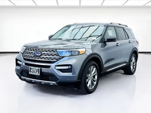 Gray 2022 Ford Explorer Limited for sale in Bellflower, CA