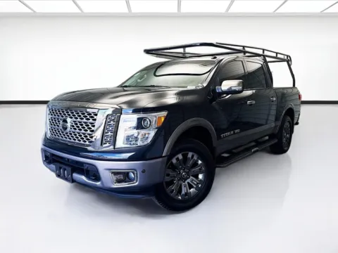 Black 2018 Nissan Titan Platinum Reserve w/ Utility Package for sale in Bellflower, CA