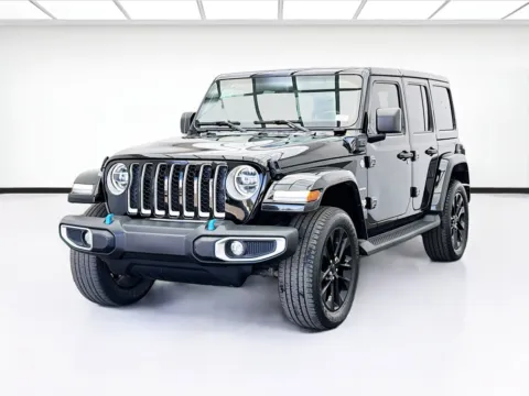 Black 2022 Jeep Wrangler 4xe Unlimited Sahara 4xe for sale in Bellflower, CA