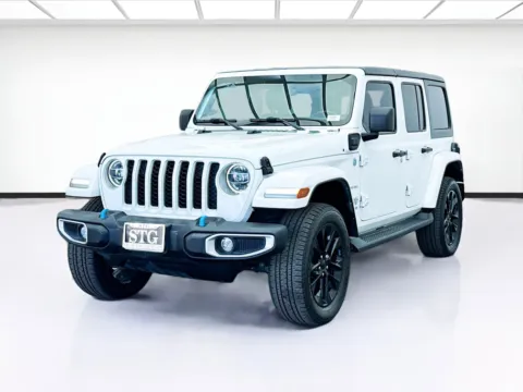 White 2022 Jeep Wrangler 4xe Unlimited Sahara 4xe for sale in Bellflower, CA