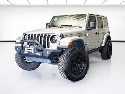 Silver 2021 Jeep Wrangler Unlimited Sahara Altitude for sale in Bellflower, CA