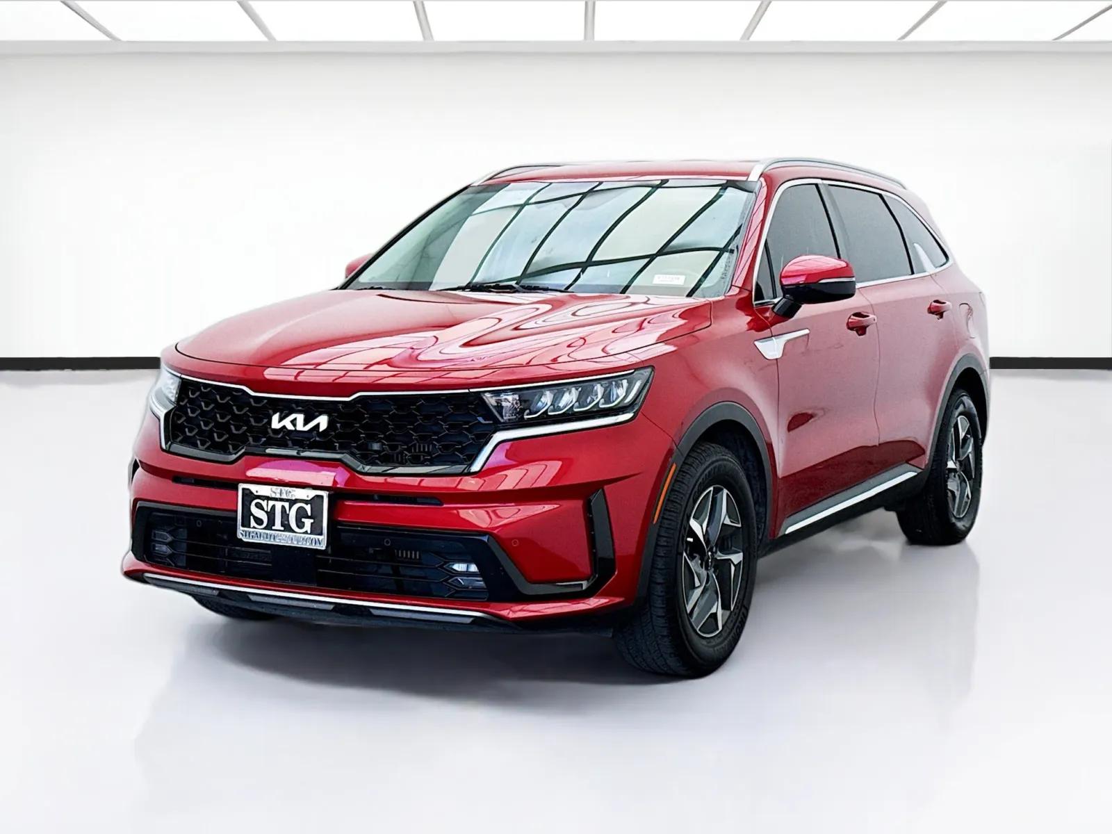 Red 2022 Kia Sorento Hybrid EX for sale in Bellflower, CA