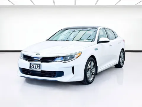 White 2019 Kia Optima Hybrid EX for sale in Bellflower, CA