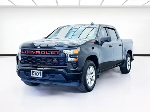 Black 2023 Chevrolet Silverado 1500 Custom for sale in Bellflower, CA