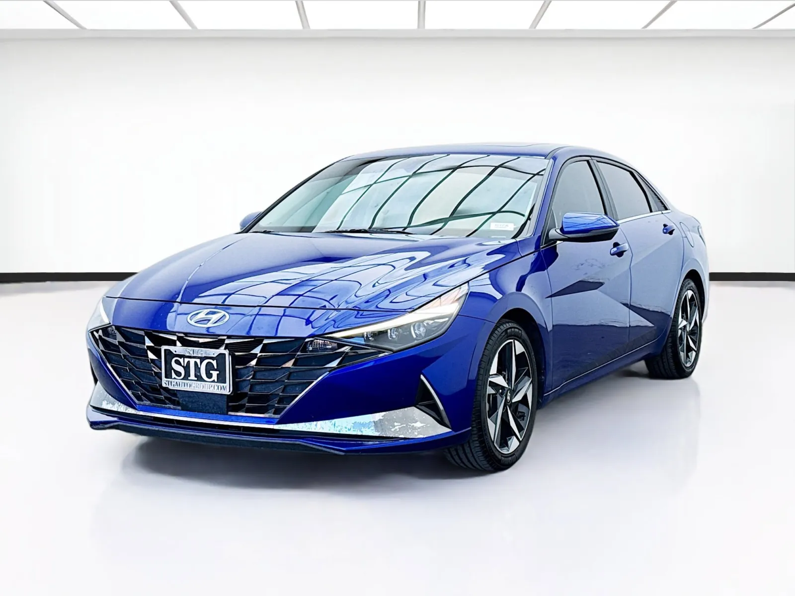 Blue 2021 Hyundai Elantra Hybrid Limited for sale in Bellflower, CA
