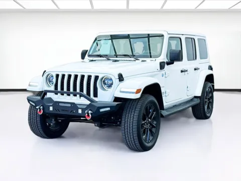 White 2023 Jeep Wrangler 4xe Sahara 4xe for sale in Bellflower, CA