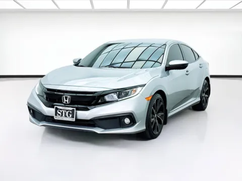 Silver 2021 Honda Civic Sedan Sport for sale in Bellflower, CA