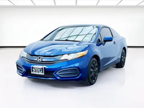 Blue 2014 Honda Civic Coupe LX for sale in Bellflower, CA