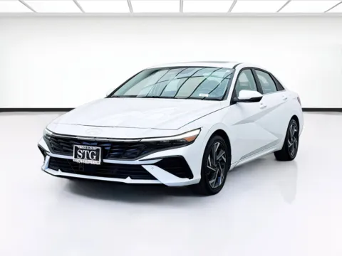 White 2024 Hyundai Elantra Hybrid Limited for sale in Bellflower, CA