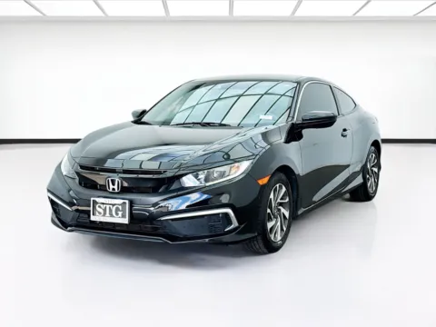 Black 2019 Honda Civic Coupe LX for sale in Bellflower, CA