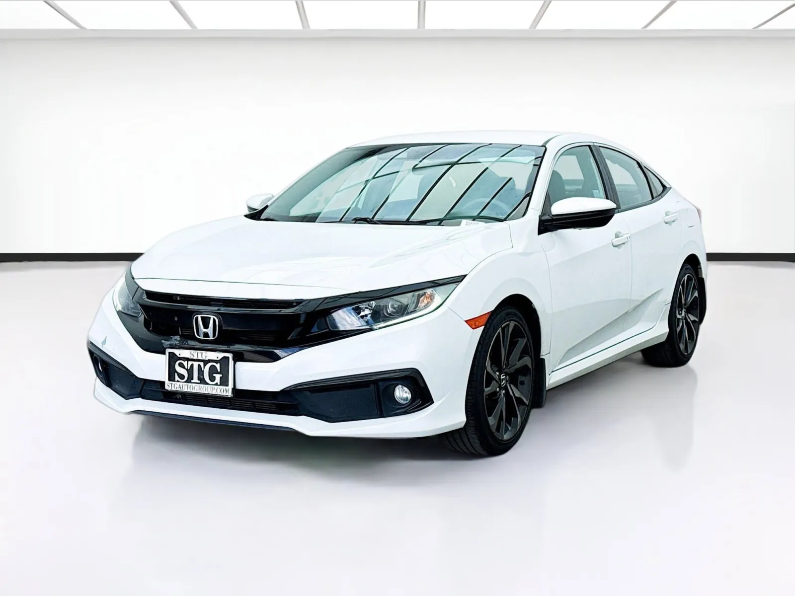 White 2020 Honda Civic Sedan Sport for sale in Bellflower, CA