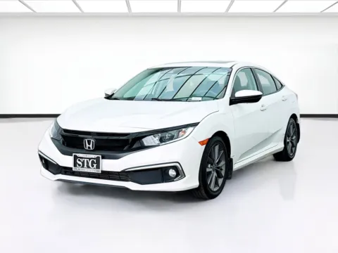 White 2019 Honda Civic Sedan EX for sale in Bellflower, CA