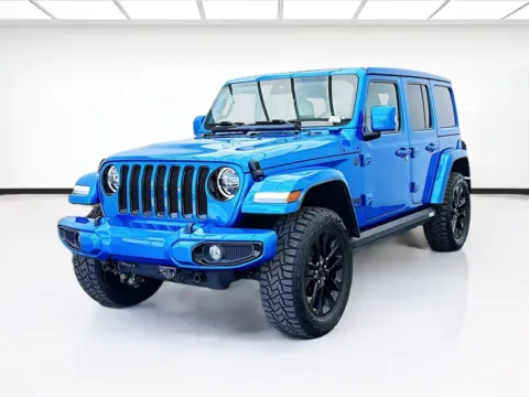 Blue 2022 Jeep Wrangler Unlimited Sahara High Altitude for sale in Bellflower, CA