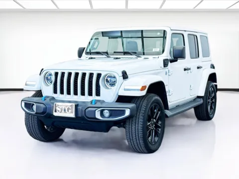 White 2022 Jeep Wrangler 4xe Unlimited Sahara 4xe for sale in Bellflower, CA
