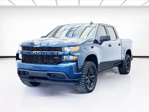 Blue 2021 Chevrolet Silverado 1500 Custom for sale in Bellflower, CA