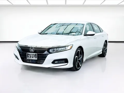 White 2018 Honda Accord Sedan Sport for sale in Bellflower, CA