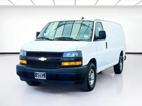 White 2018 Chevrolet Express Cargo Van Work Van Cargo for sale in Bellflower, CA
