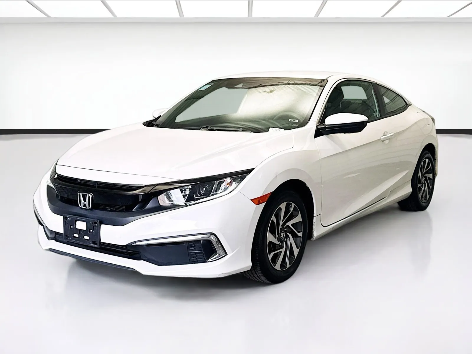 White 2019 Honda Civic Coupe LX for sale in Bellflower, CA