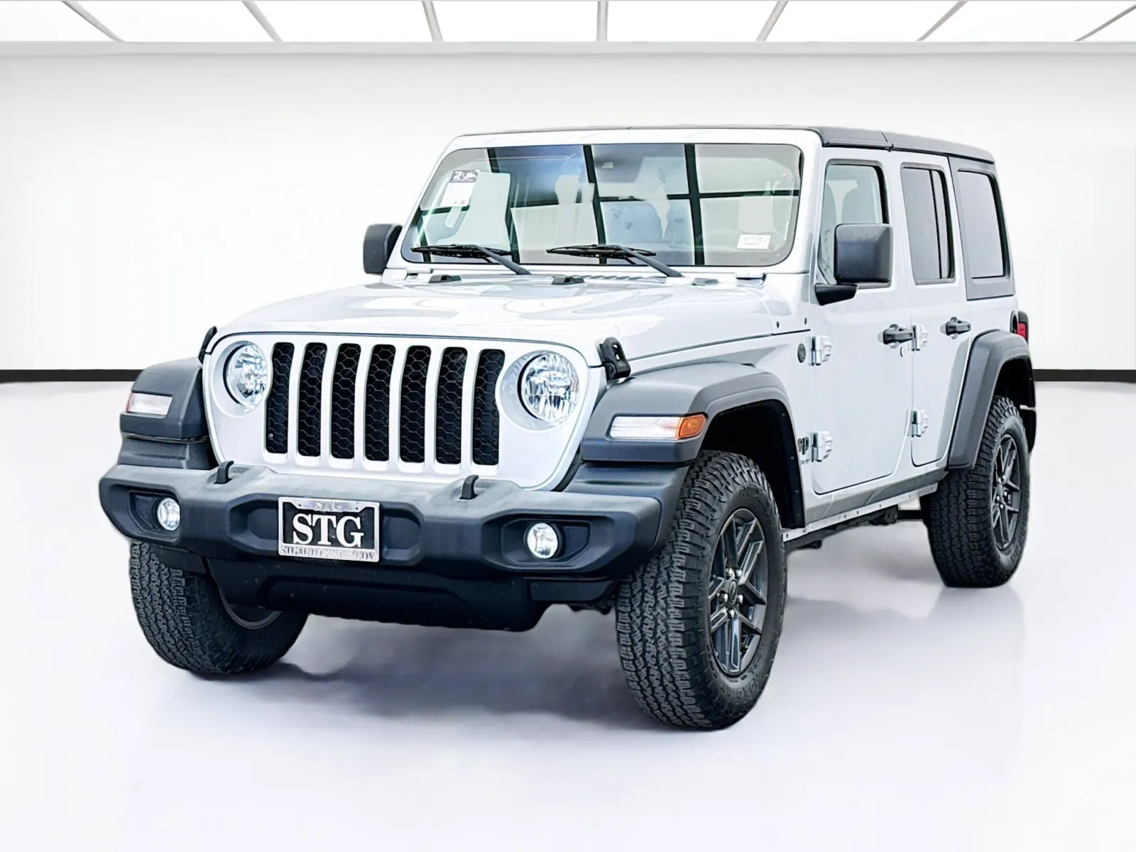 Silver 2024 Jeep Wrangler Sport S for sale in Bellflower, CA
