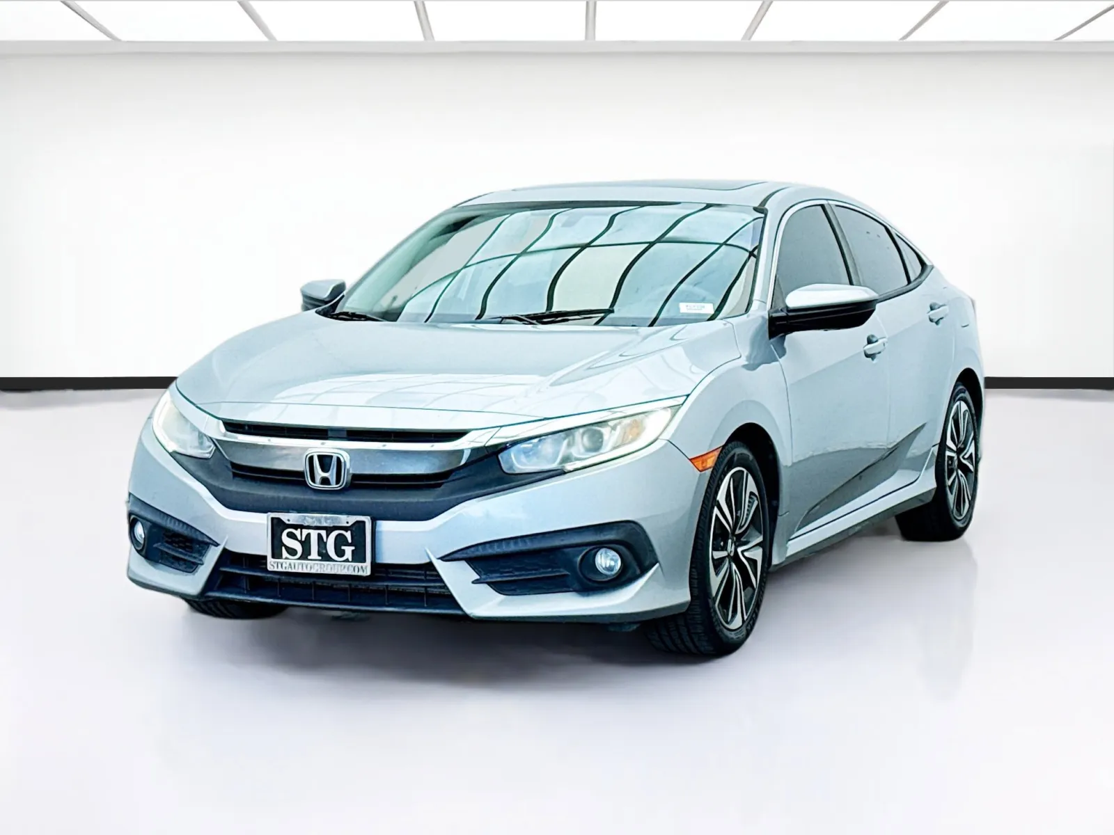 Silver 2017 Honda Civic Sedan EX-T 6 SPEED MANUAL for sale in Bellflower, CA