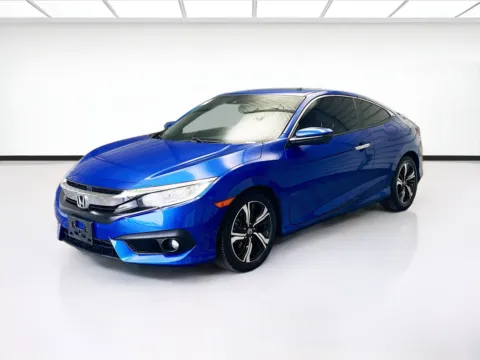 Blue 2016 Honda Civic Coupe Touring for sale in Montclair, CA