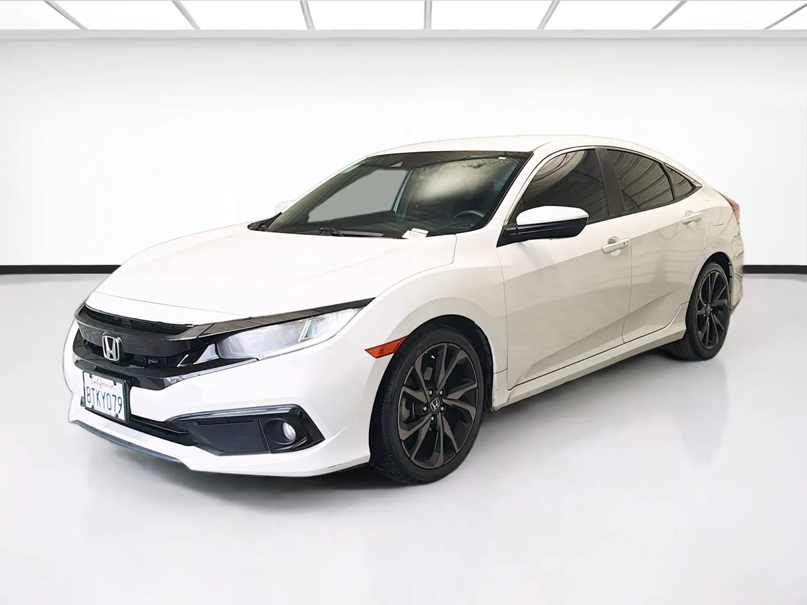 White 2020 Honda Civic Sedan Sport for sale in Montclair, CA