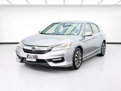 Silver 2017 Honda Accord Hybrid Touring for sale in Fontana, CA