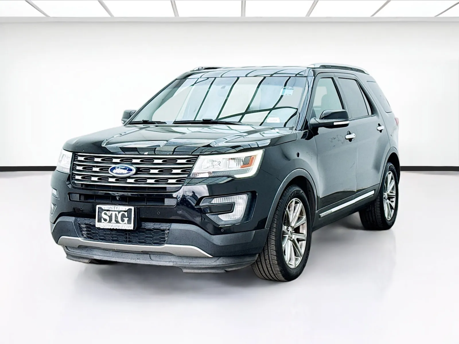 Black 2017 Ford Explorer Limited for sale in Fontana, CA