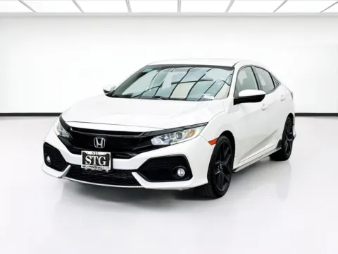 White 2019 Honda Civic Hatchback Sport for sale in Fontana, CA