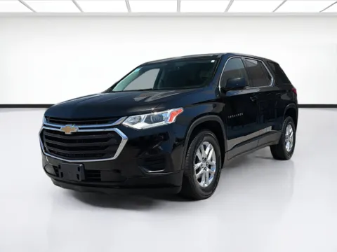 Black 2020 Chevrolet Traverse LS for sale in Fontana, CA