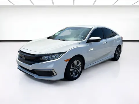 White 2021 Honda Civic Sedan LX for sale in Fontana, CA