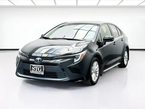 Black 2023 Toyota Corolla Hybrid XLE for sale in Fontana, CA