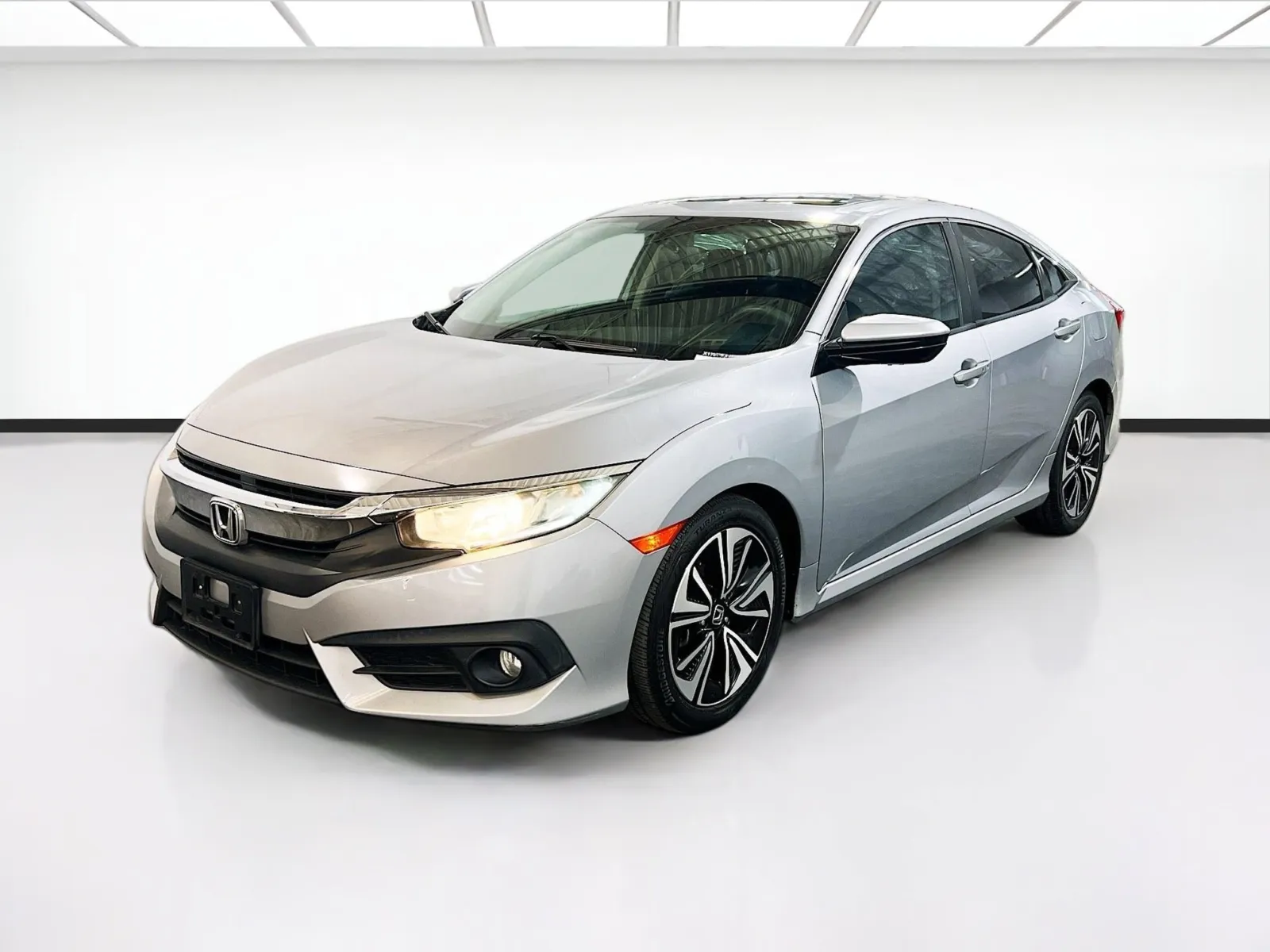 Silver 2016 Honda Civic Sedan EX-T for sale in Fontana, CA