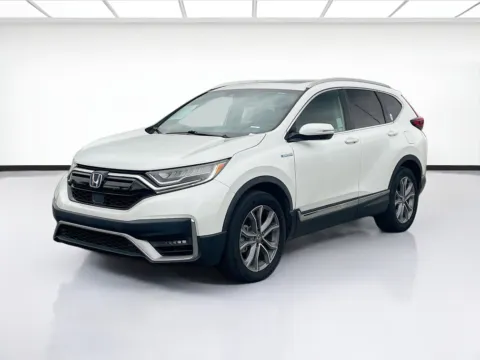 White 2020 Honda CR-V Hybrid Touring for sale in Fontana, CA