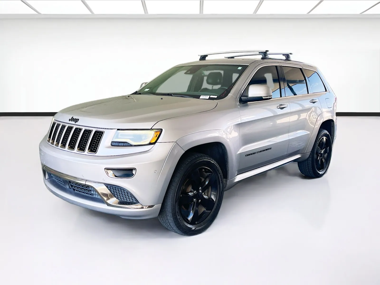 Silver 2016 Jeep Grand Cherokee Overland for sale in Fontana, CA