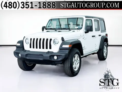 White 2020 Jeep Wrangler Unlimited Sport S for sale in Fontana, CA