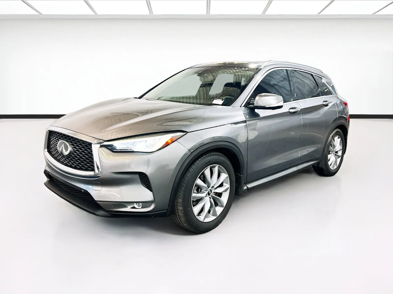 Gray 2019 INFINITI QX50 ESSENTIAL for sale in Fontana, CA