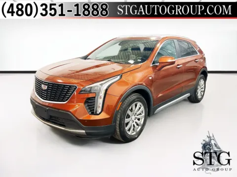 Orange 2021 Cadillac XT4 FWD Premium Luxury for sale in Fontana, CA