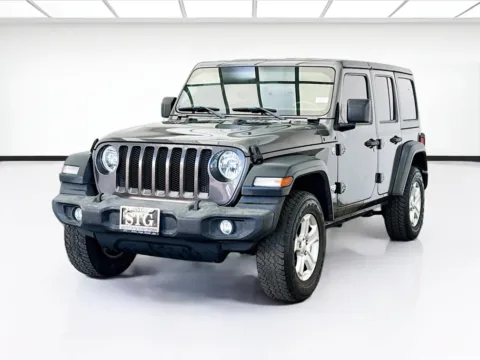 Gray 2018 Jeep Wrangler Unlimited Sport S for sale in Fontana, CA