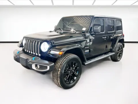 Black 2023 Jeep Wrangler 4xe Sahara for sale in Fontana, CA