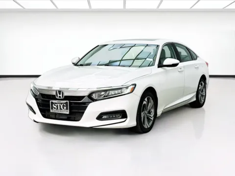 White 2018 Honda Accord Sedan EX-L 2.0T for sale in Fontana, CA