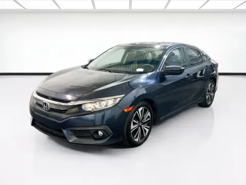 Blue 2017 Honda Civic Sedan EX-T for sale in Fontana, CA