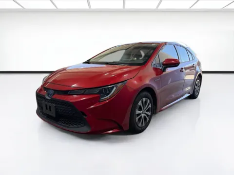 Red 2020 Toyota Corolla Hybrid LE for sale in Fontana, CA