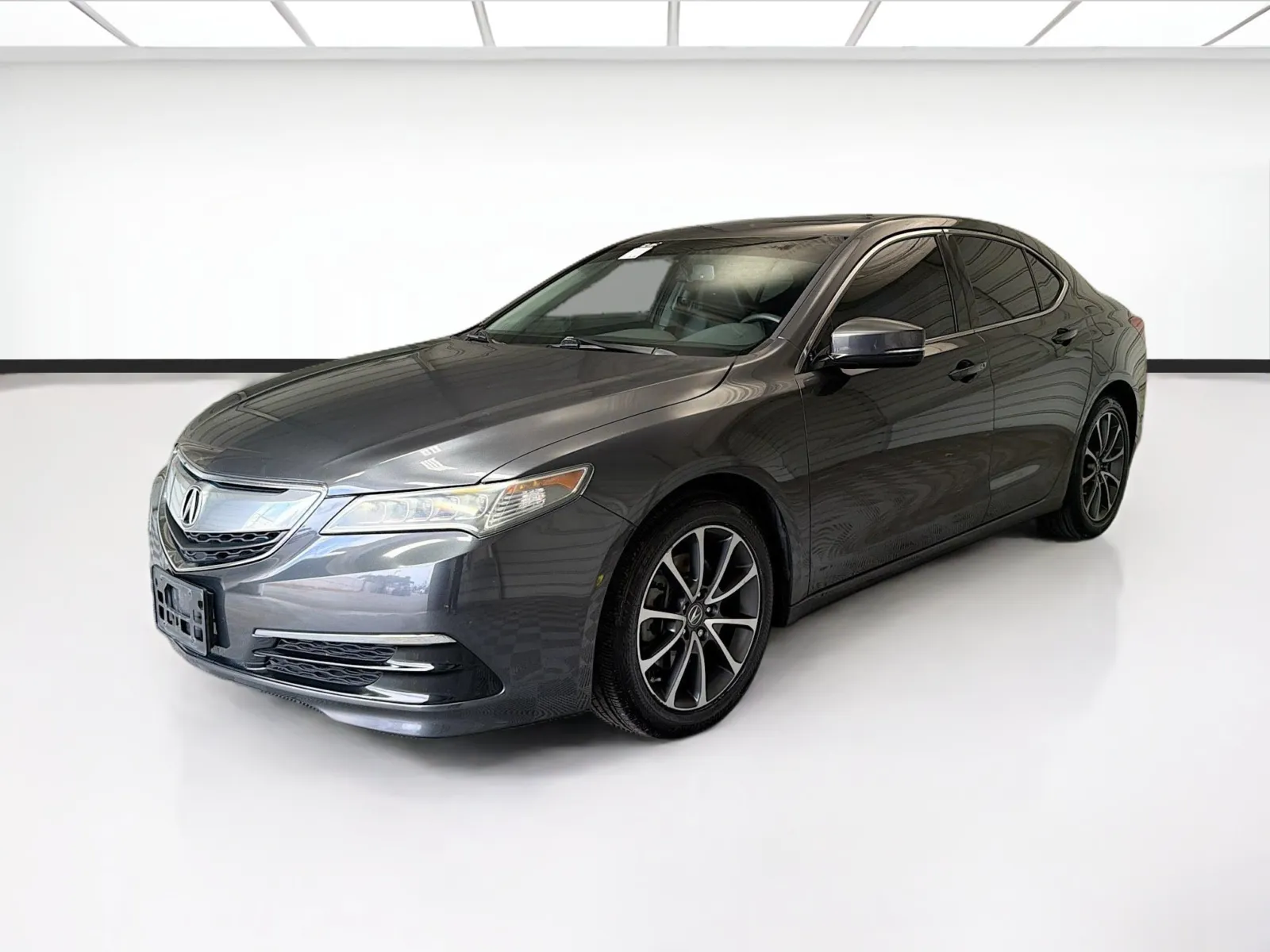 Gray 2015 Acura TLX V6 for sale in Fontana, CA