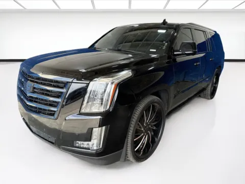 Black 2016 Cadillac Escalade ESV Platinum Edition for sale in Fontana, CA
